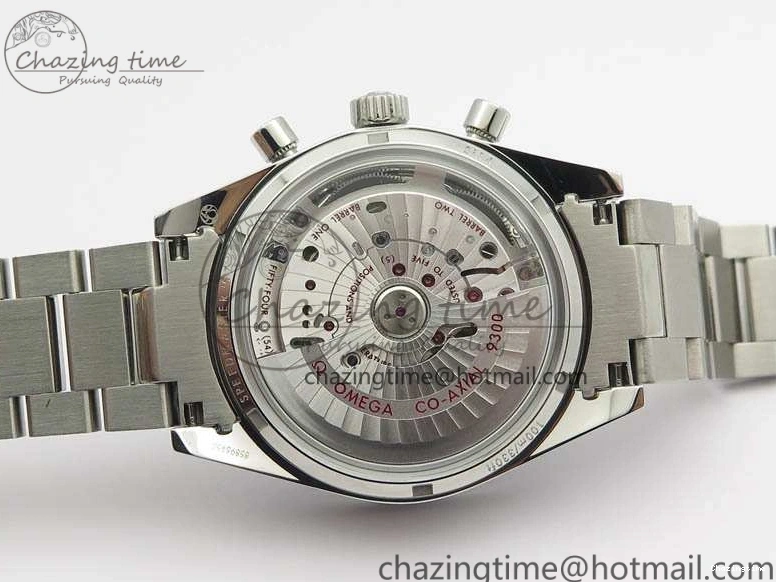 0210 Speedmaster ’57 Co-Axial OMF 1:1 Best Edition Blue Dial White Markers On SS Bracelet A Sustainable 8145